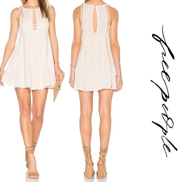 Free People Dresses & Skirts - Free People Wherever You Go Mini Dress Ivory 8